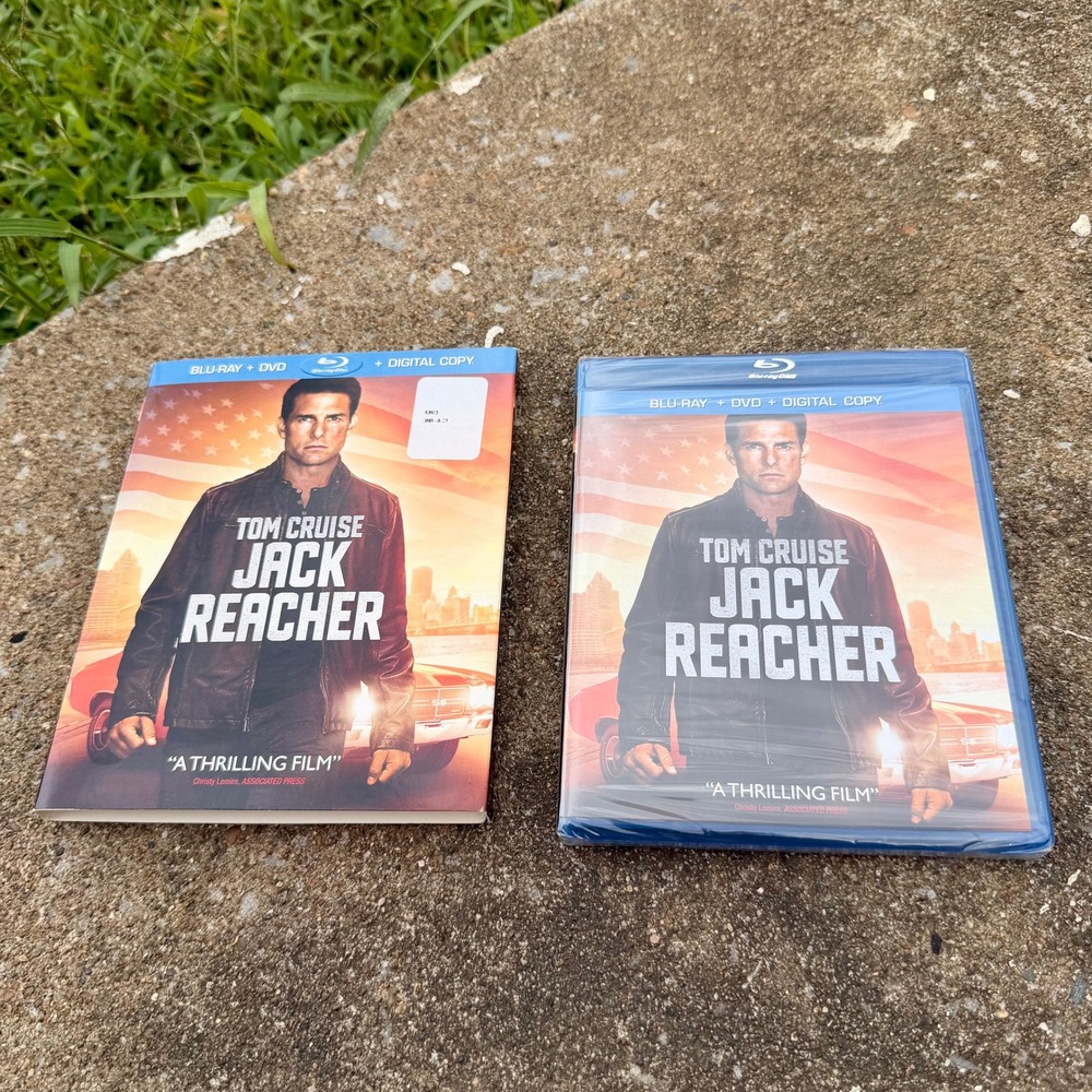 Jack Reacher Blu-ray DVD Digital Tom Cruise Action Movie‎ New Sealed Slipcover